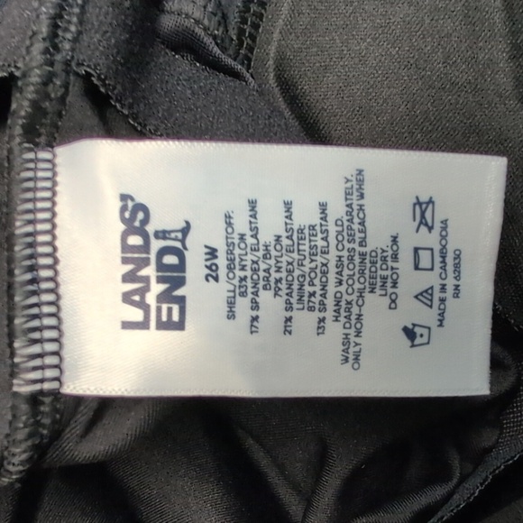 Lands' End UPF 50 Sweetheart One-Piece Swim Dress Size 26W NWT - Picture 9 of 11